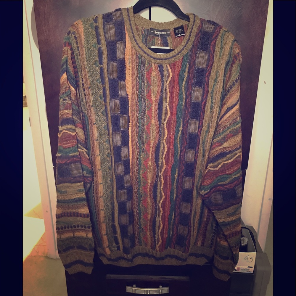 HEY GOOD LOOKING! Men’s sweater, L, Warm tones
